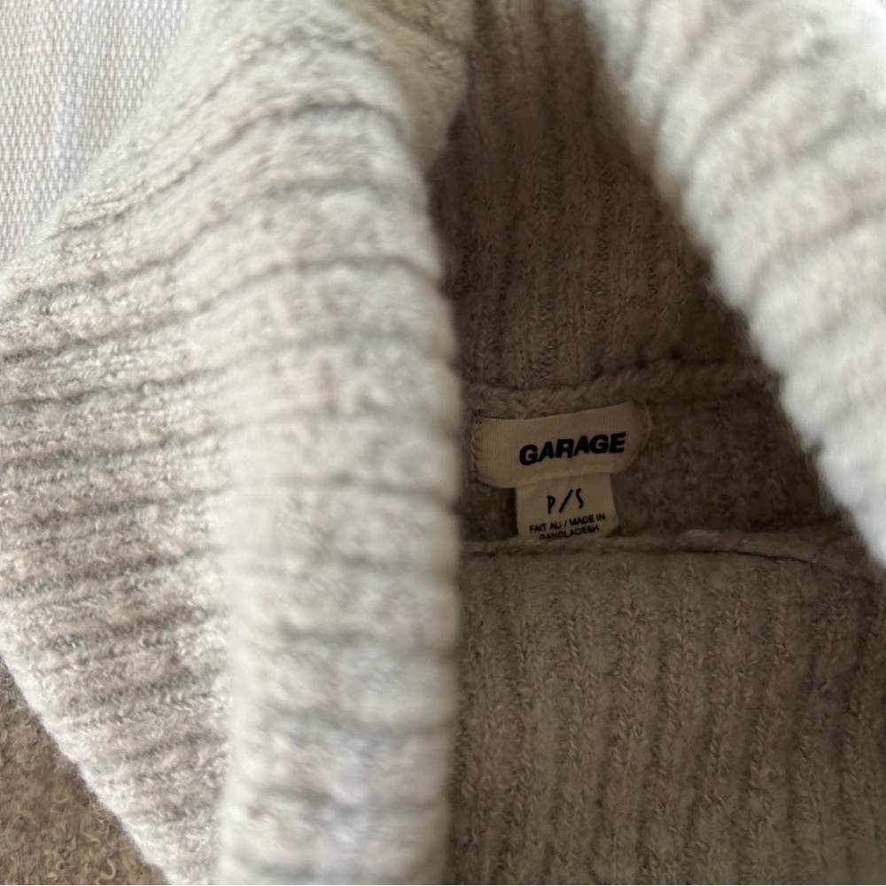 Garage Gray Ribbed Turtleneck - Picture 4 of 5